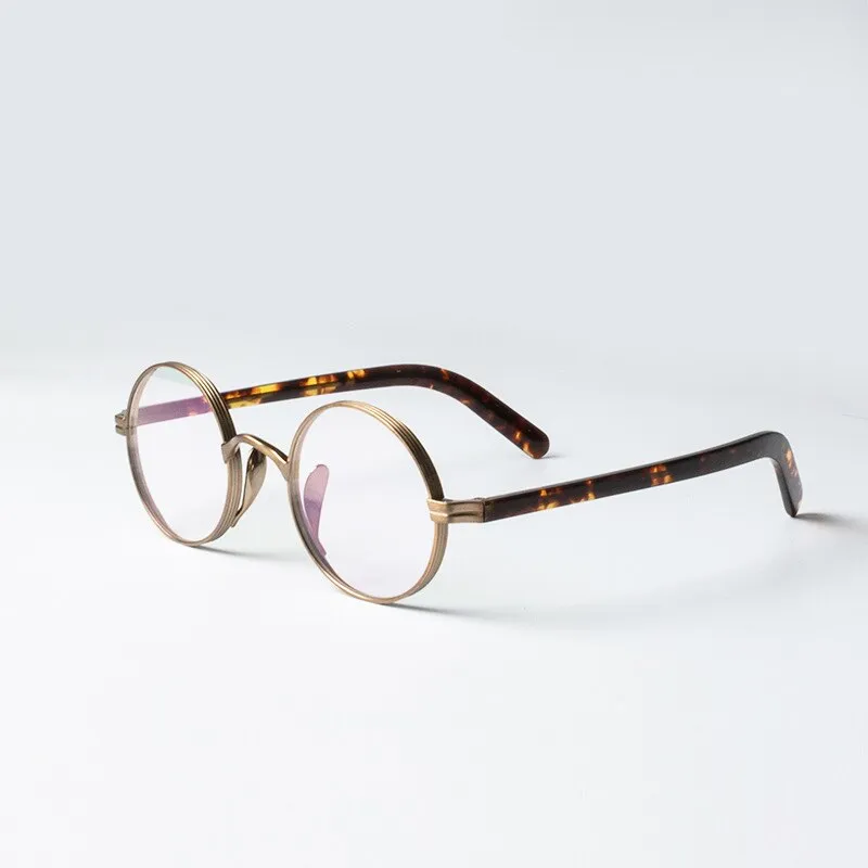 Aissuarvey Full Round Rim Titanium Acetate Frame Unisex Eyeglasses