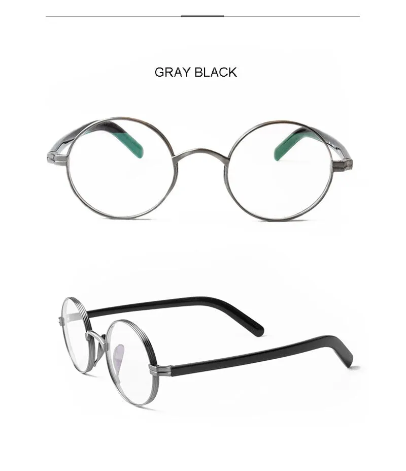 Aissuarvey Full Round Rim Titanium Acetate Frame Unisex Eyeglasses