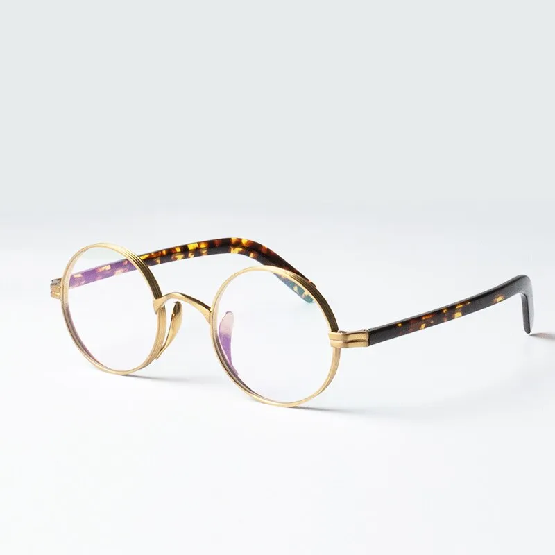 Aissuarvey Full Round Rim Titanium Acetate Frame Unisex Eyeglasses