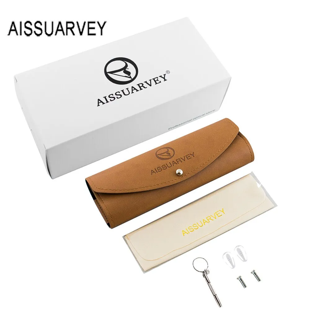 Aissuarvey Full Round Rim Titanium Acetate Frame Unisex Eyeglasses