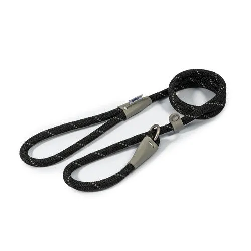 Ancol Viva Rope Slip Reflective Black 1.2mx10mm