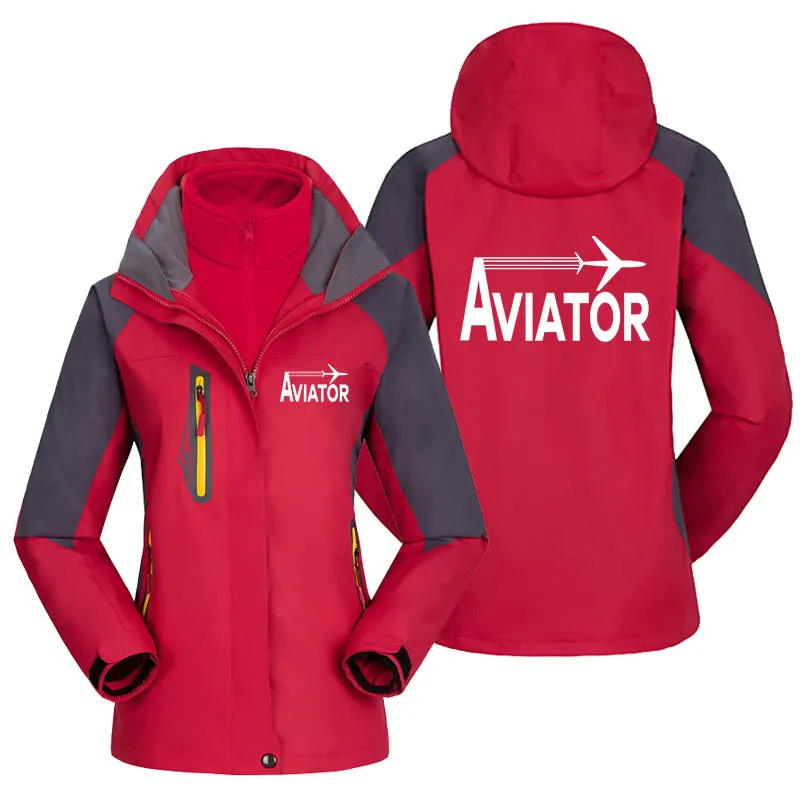 Aviator Designed Thick "WOMEN" Skiing Jackets