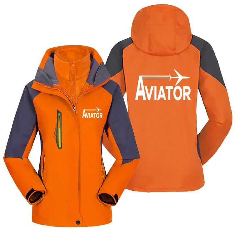 Aviator Designed Thick "WOMEN" Skiing Jackets