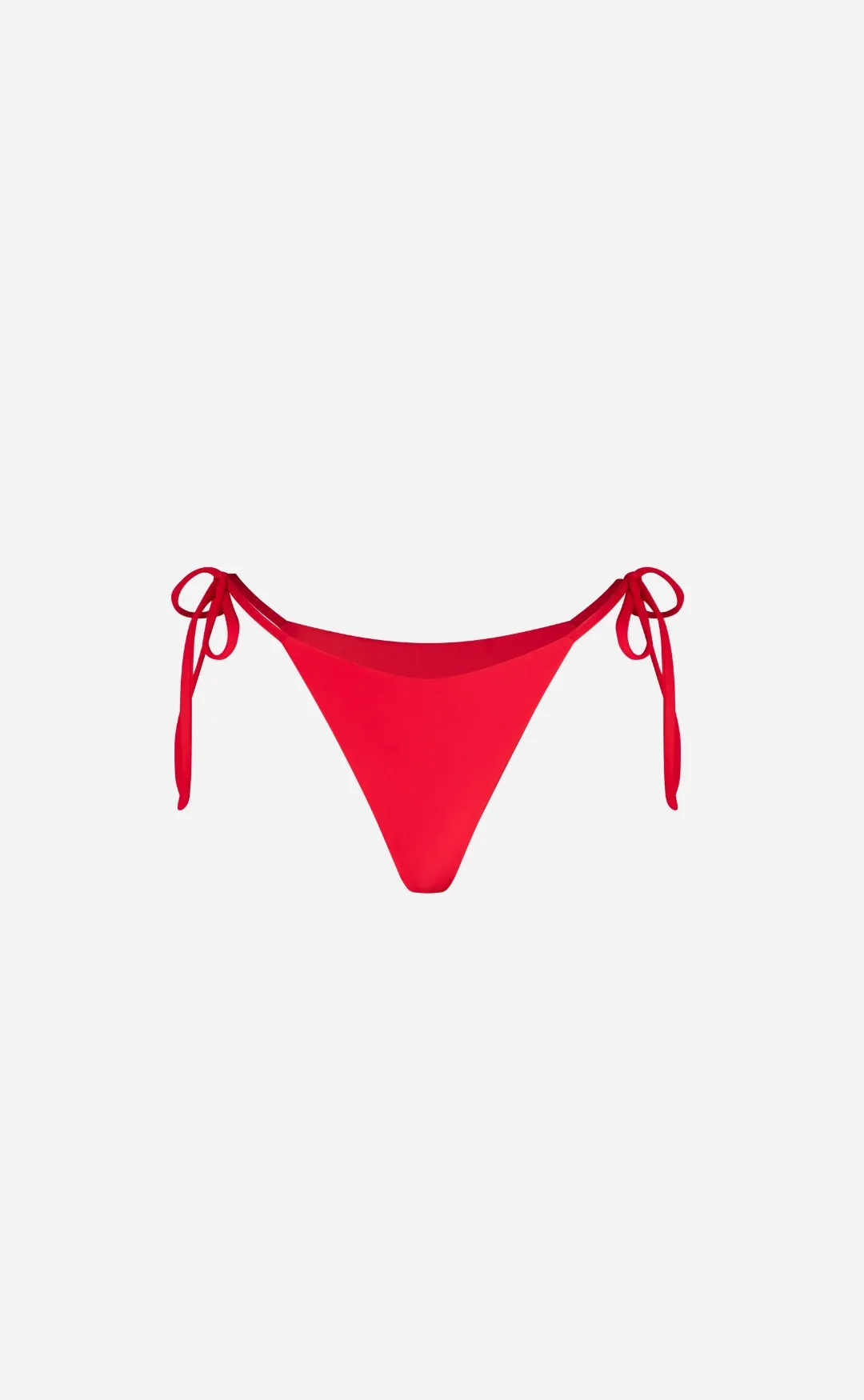 Bare Scarlet Red - Tie Side Bikini Bottoms