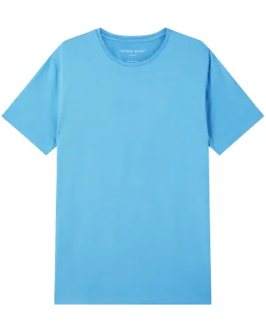 Blue Micro Modal Short Sleeve T-Shirt