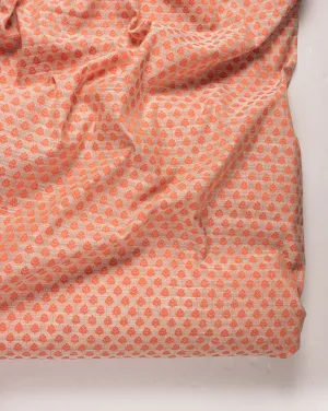 Booti Woven Zari Jacquard Chanderi Fabric