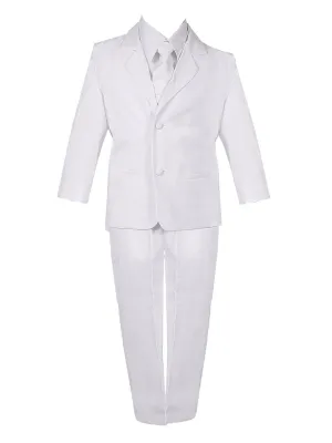 Boys Straight-Cut 5-Piece Special Occasion Suit Set, Sizes 2T-20