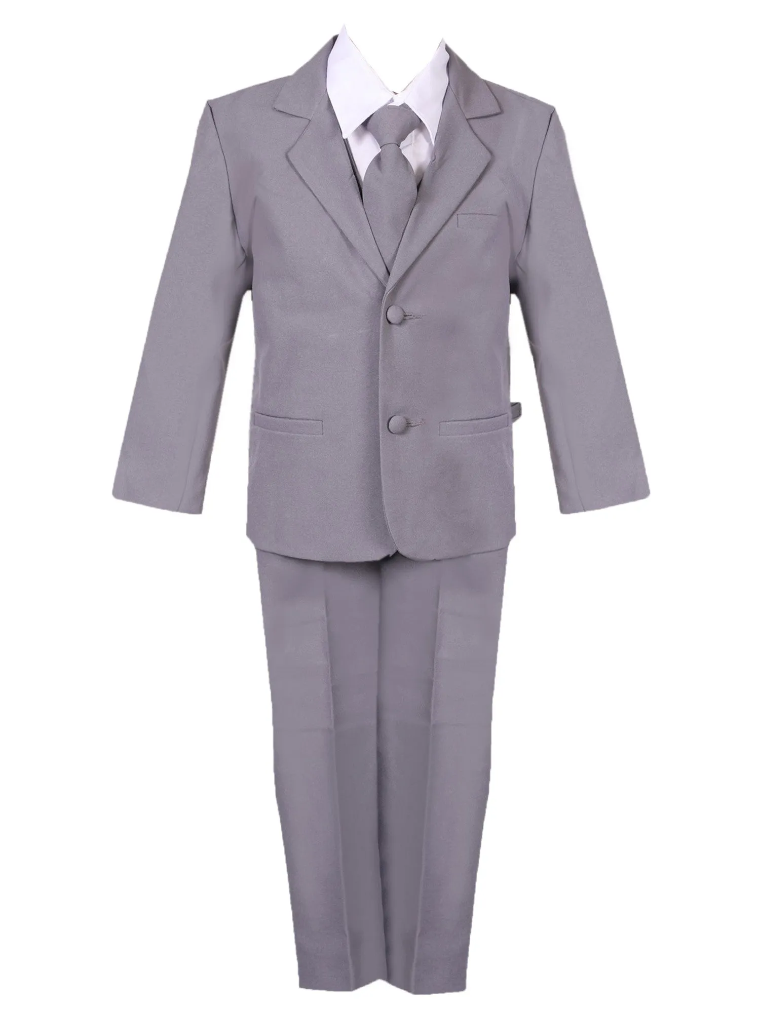 Boys Straight-Cut 5-Piece Special Occasion Suit Set, Sizes 2T-20