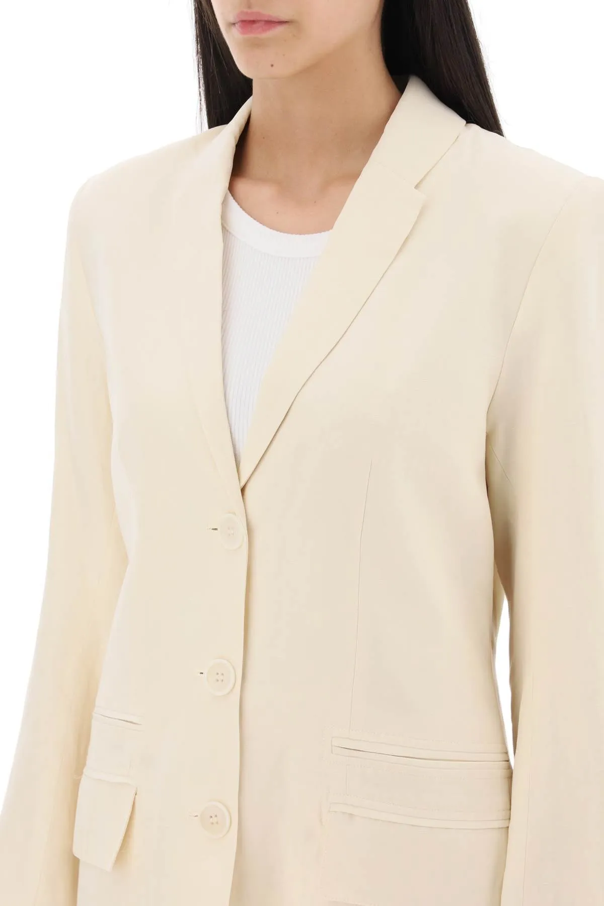 By malene birger porter linen blend blazer