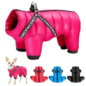 Cozy Winter Dog Jacket with Harness: Keep Your Pup Warm and Stylish!