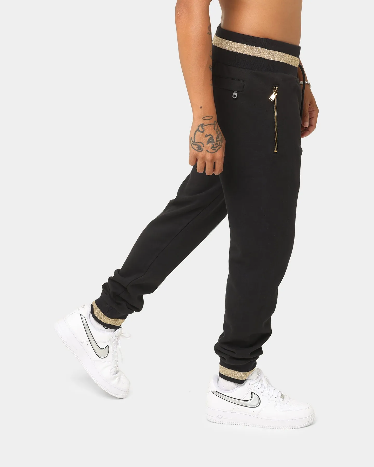 Crooks & Castles Medusa Track Pants Black/Gold