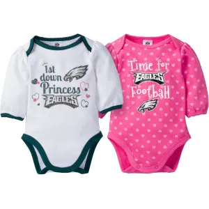 Eagles Baby Girl Grow With Me Bodysuit Set