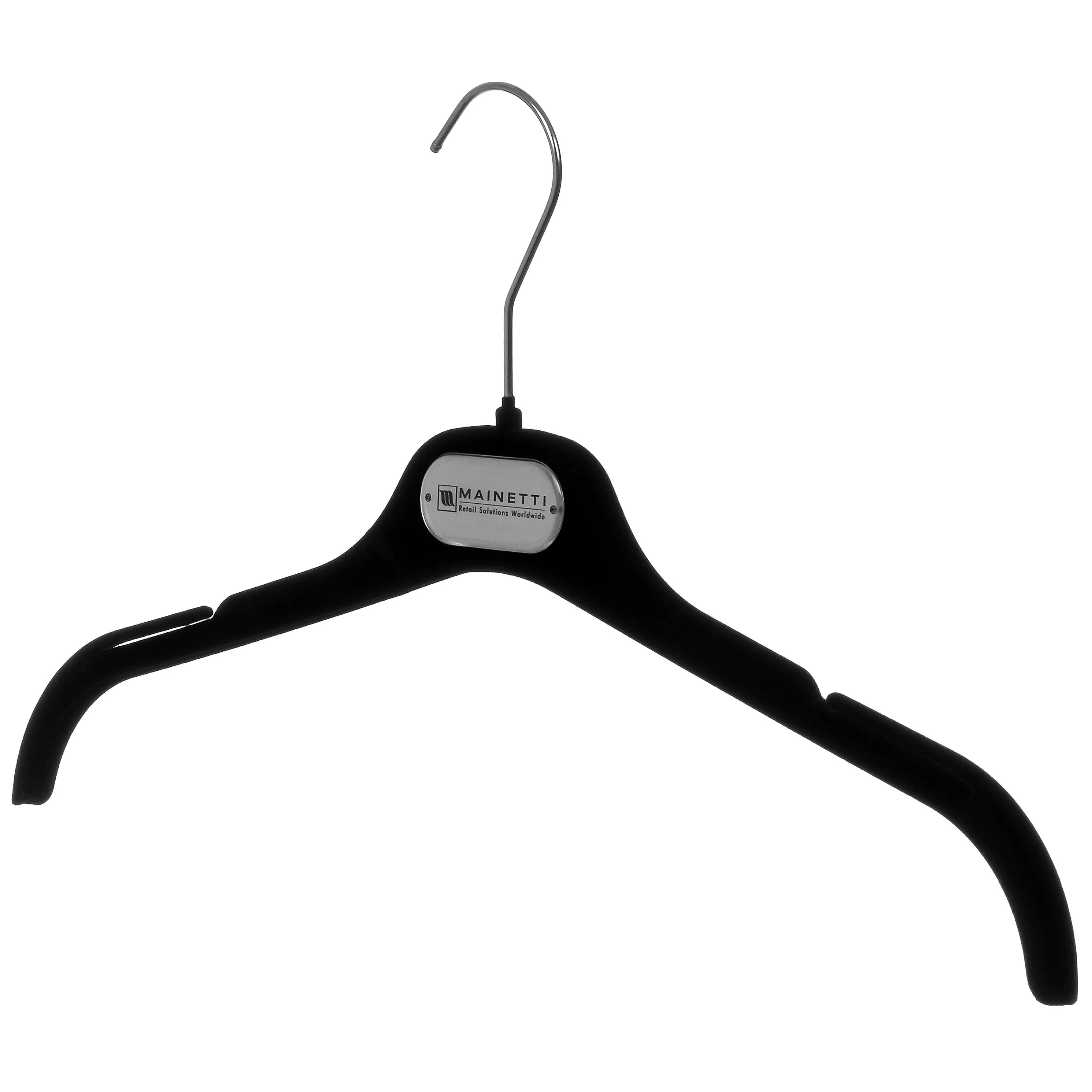 EC - 16" Black Flocked Top Hanger