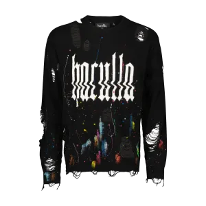 GLITCHED HACULLA KNITTED SWEATER