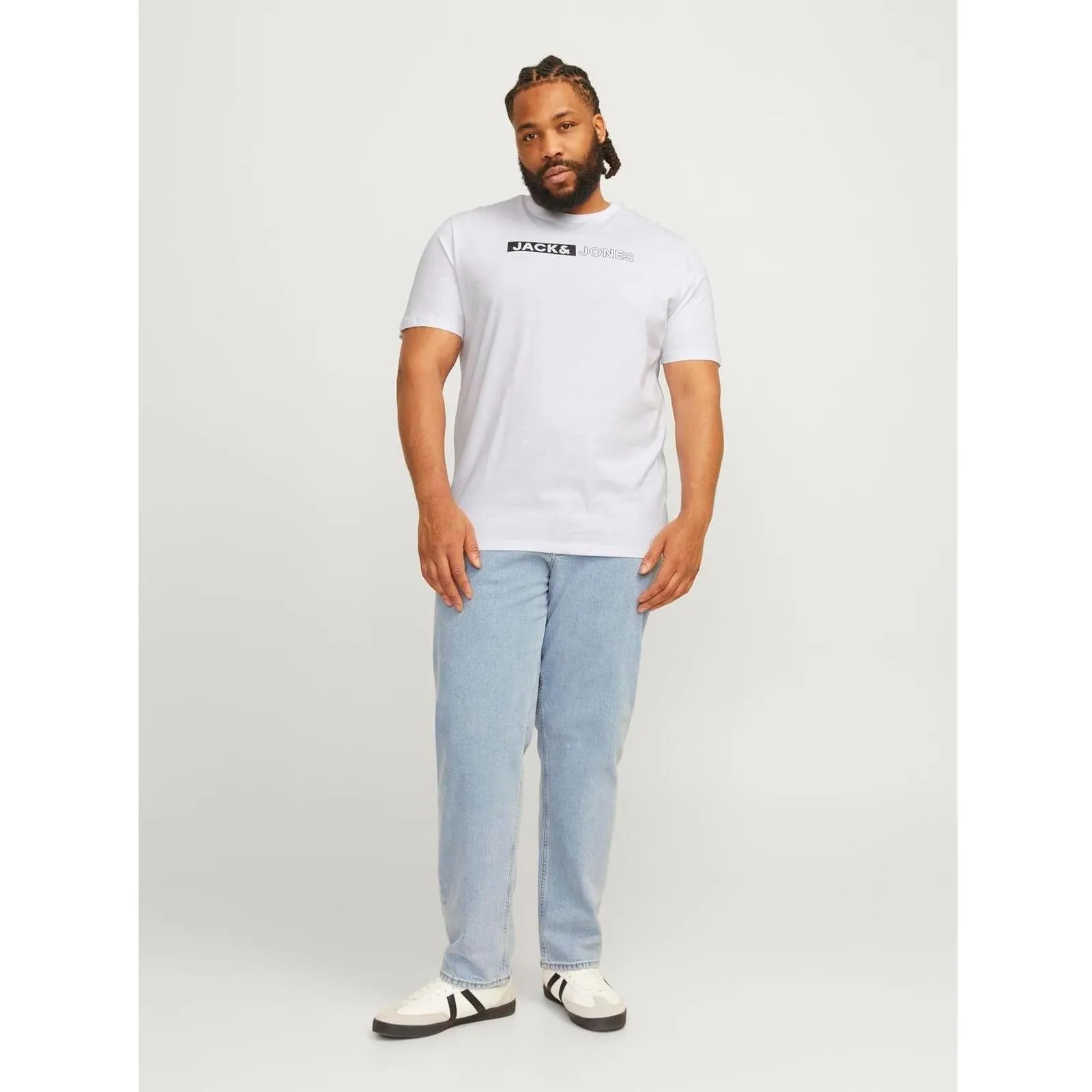 Jack & Jones Mens Corp Logo Big & Tall Short Sleeve T-Shirt