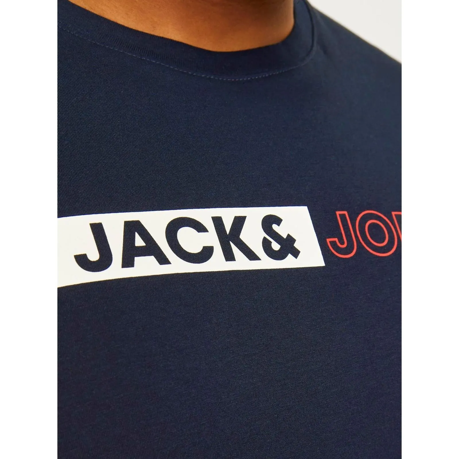 Jack & Jones Mens Corp Logo Big & Tall Short Sleeve T-Shirt