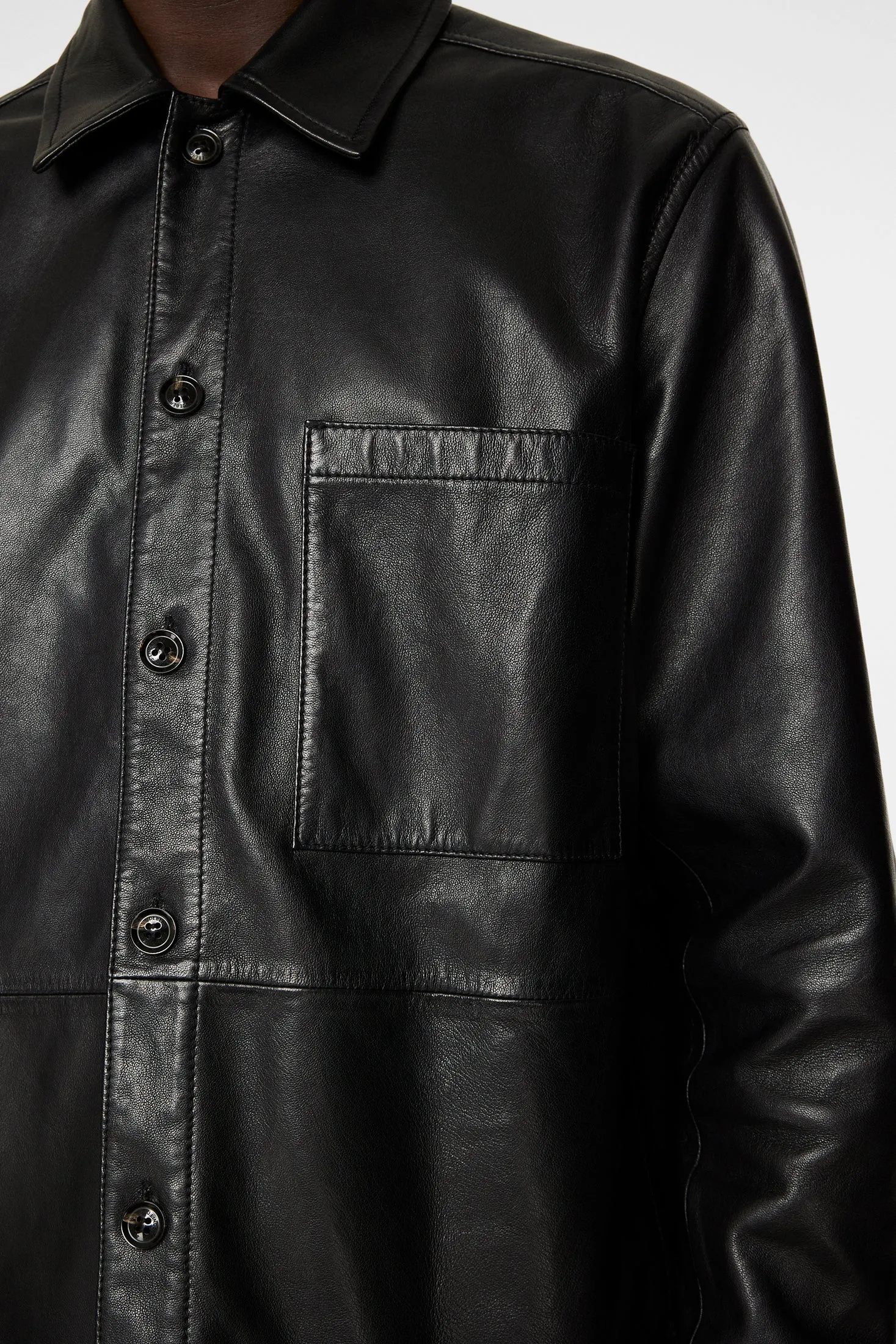 Lanson Leather Overshirt