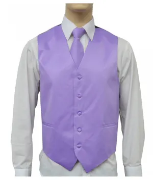 Lilac Vest and Tie Set