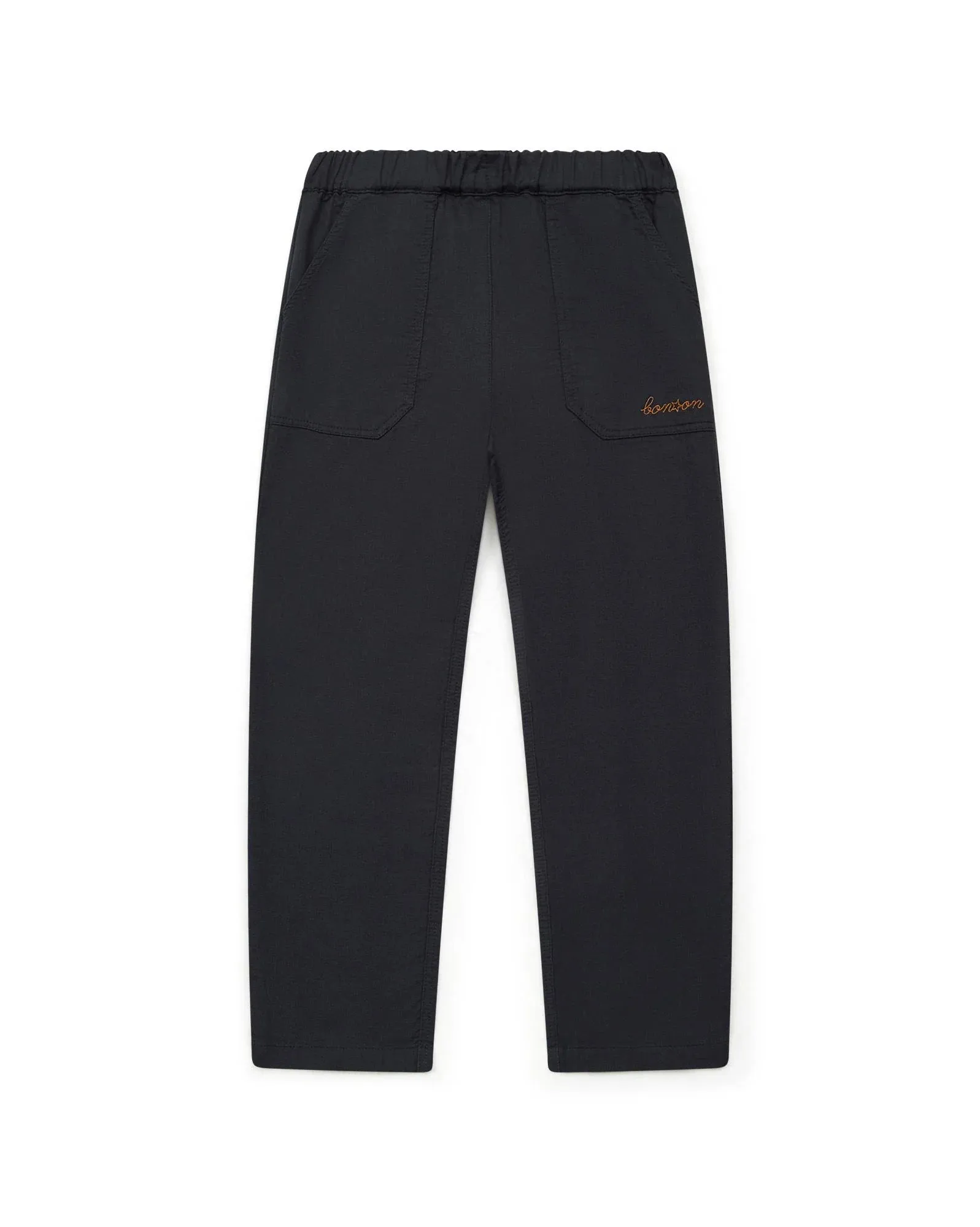 Lined Herringbone Trousers in Not Black