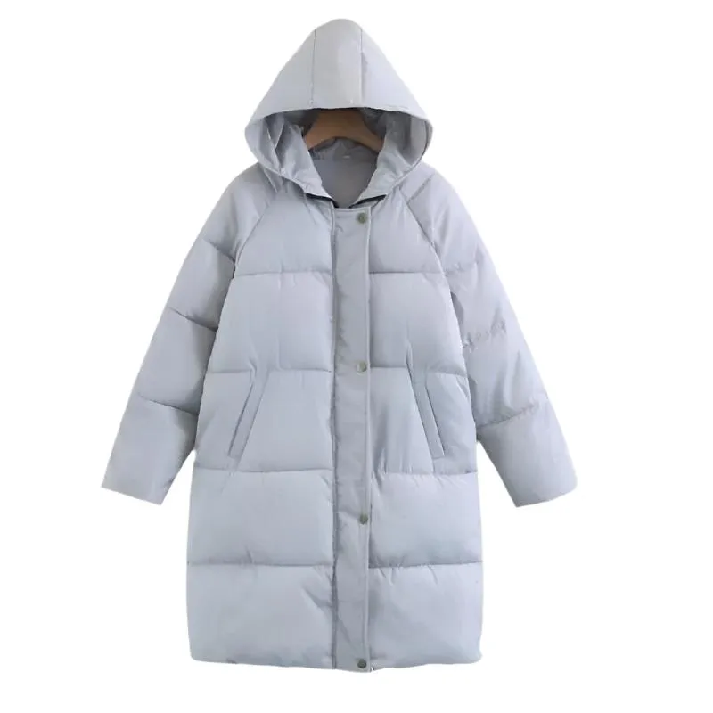 Long Warm Thick Winter Hooded Women's Jackets