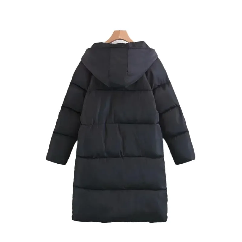 Long Warm Thick Winter Hooded Women's Jackets