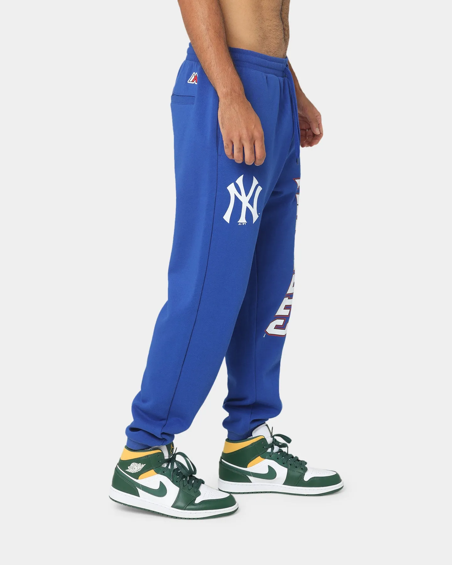 Majestic Athletic New York Yankees Vintage Sports Arch Track Pants Dark Blue