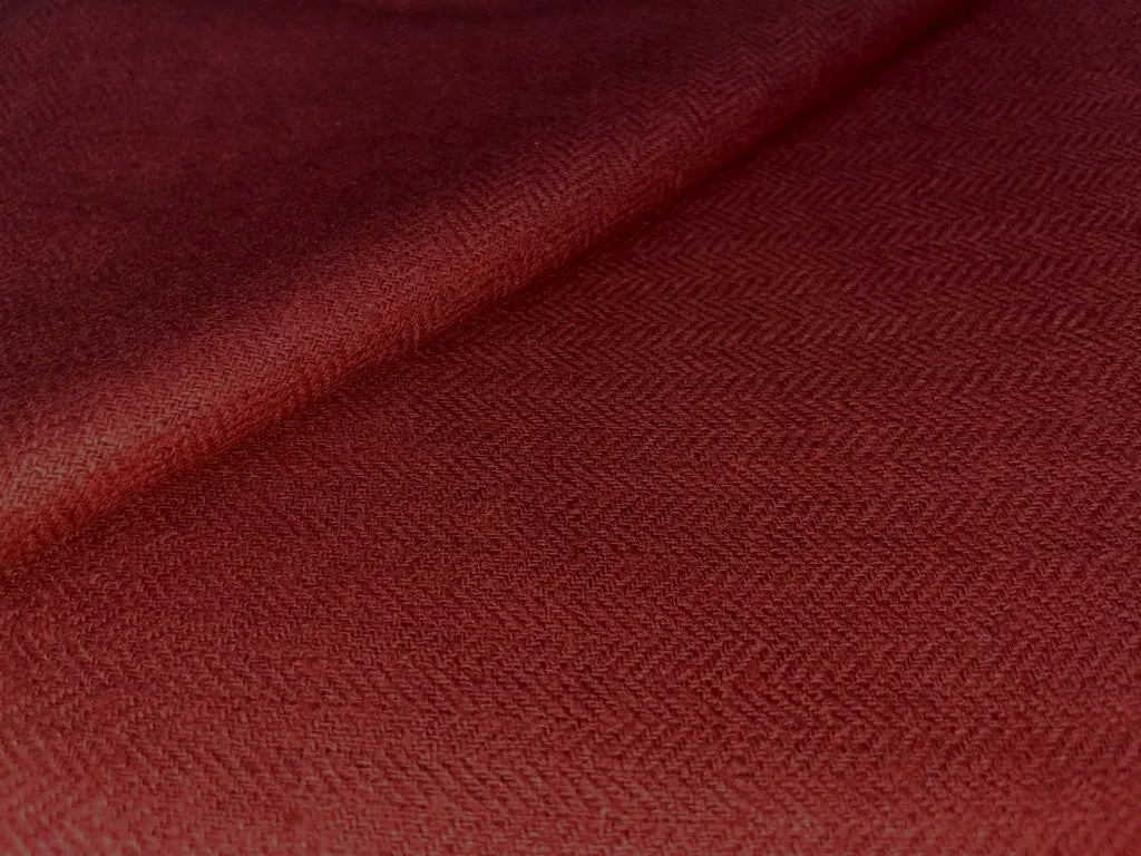 MATKA SILK FABRIC BRICK RED COLOR 44" WIDE HANDLOOM WOVEN,2 PLY MATKA