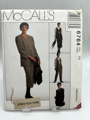 MCCALL'S Pattern, Misses' Lined Jacket, Lined Vest, Skirt & Pants (PMC6764C)