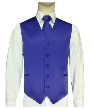 Medium Purple Vest and Tie Set