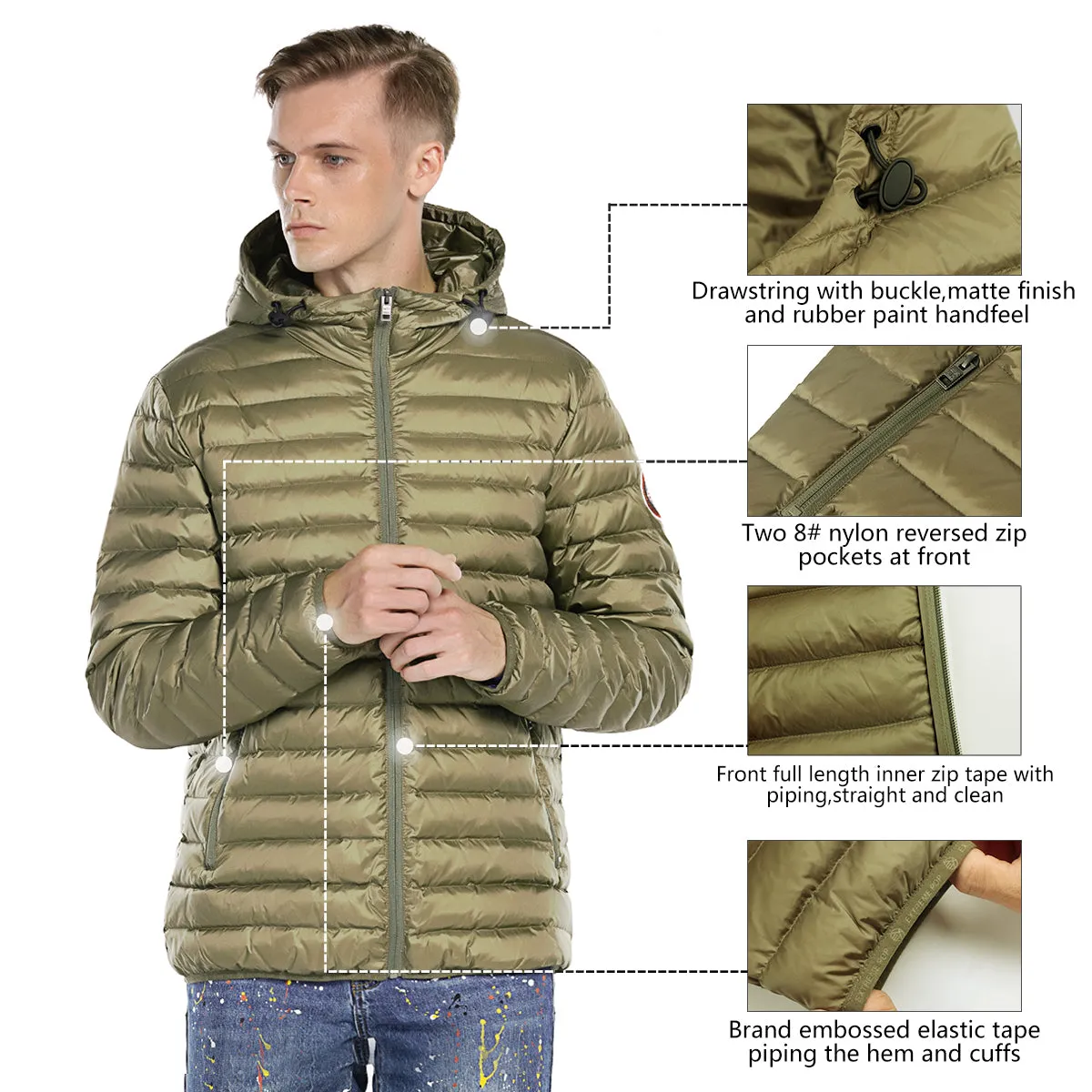 Men's Light Goose Down Jacket