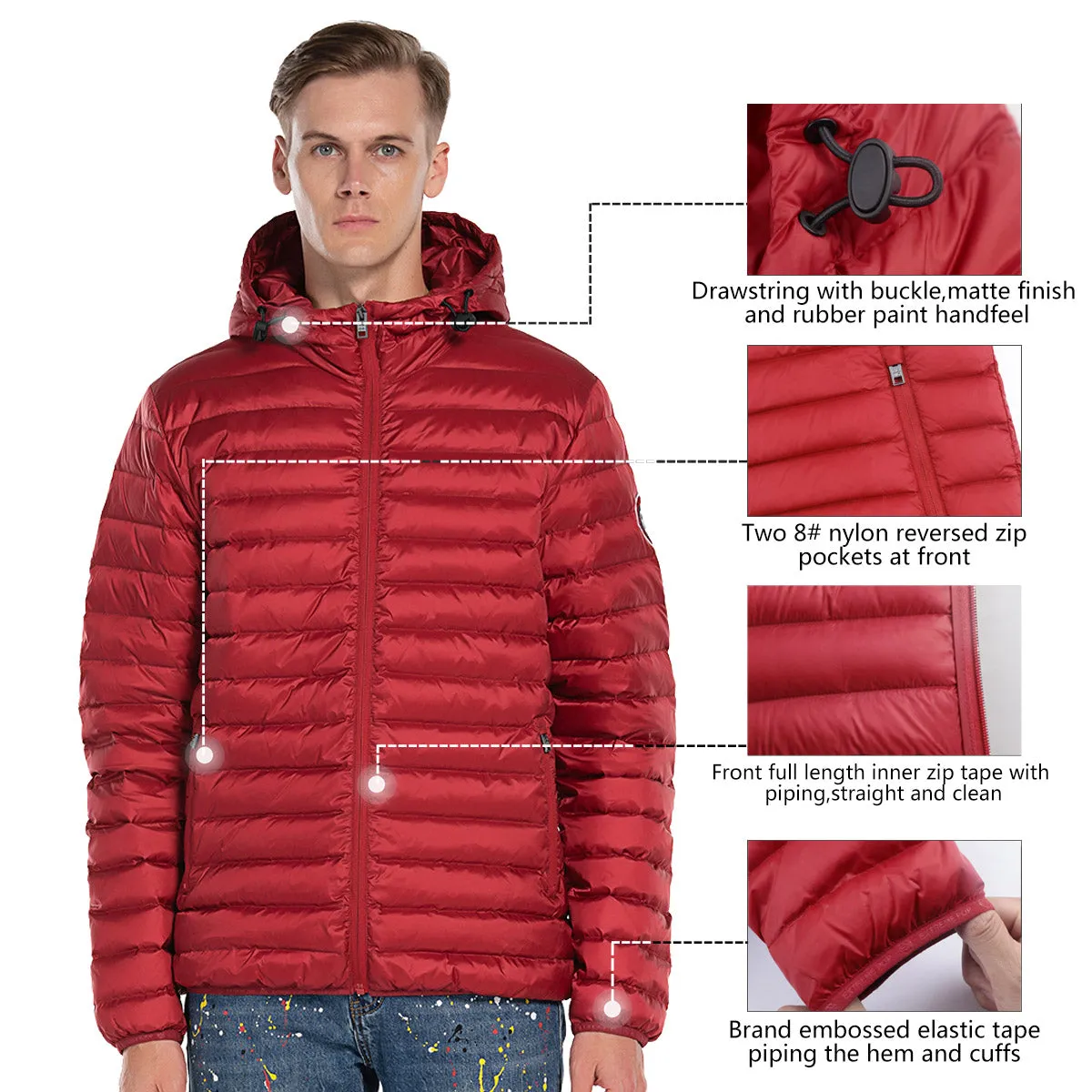 Men's Light Goose Down Jacket