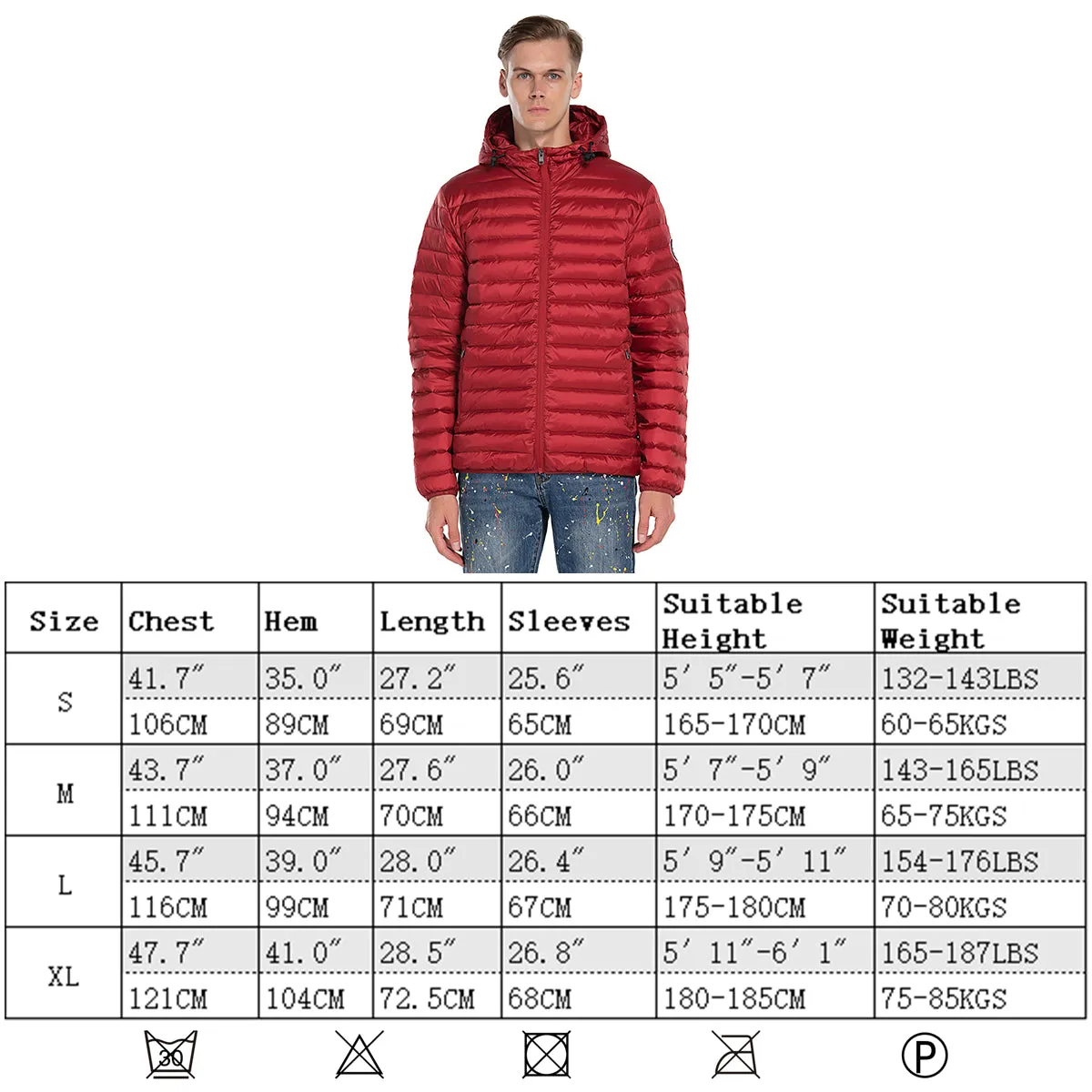 Men's Light Goose Down Jacket