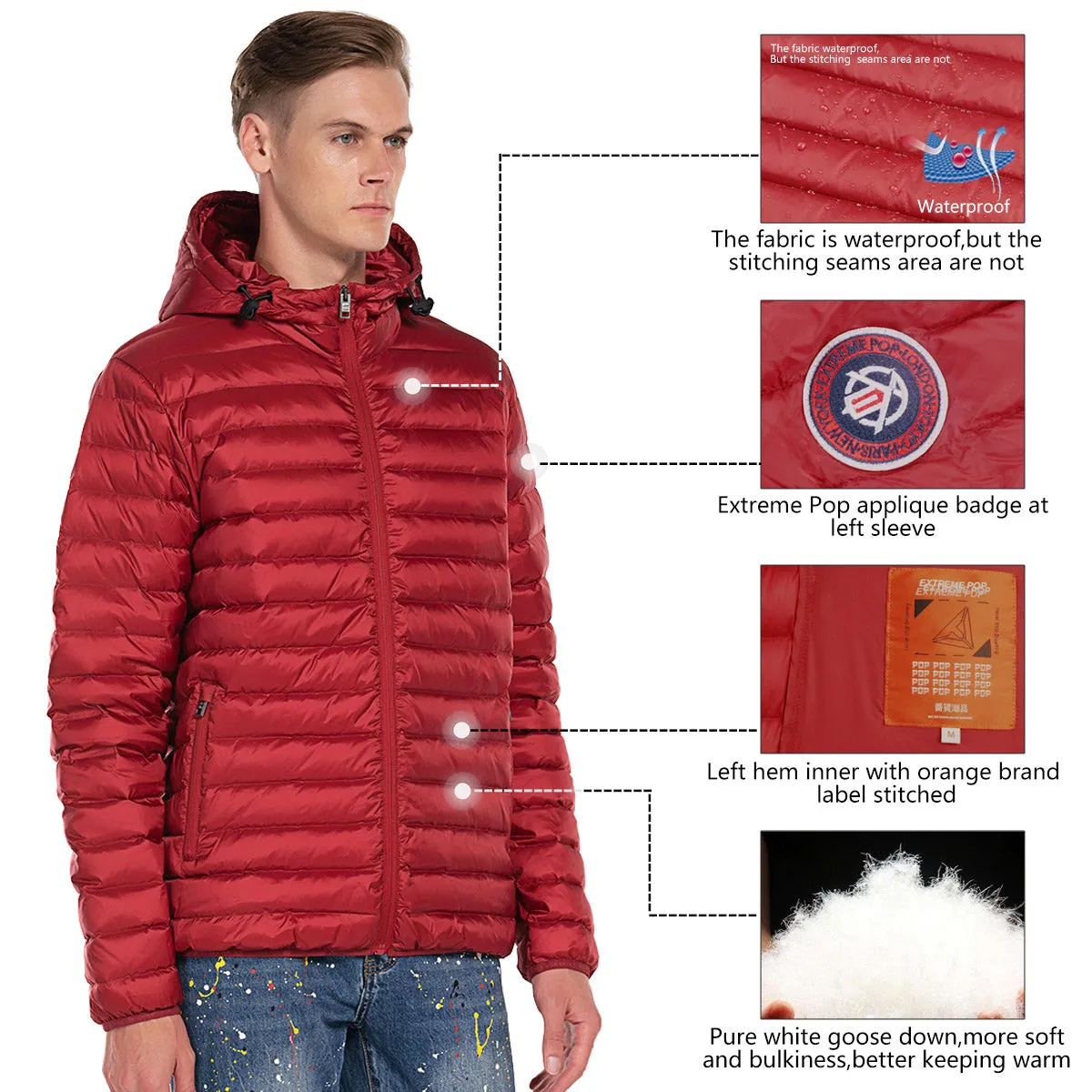 Men's Light Goose Down Jacket