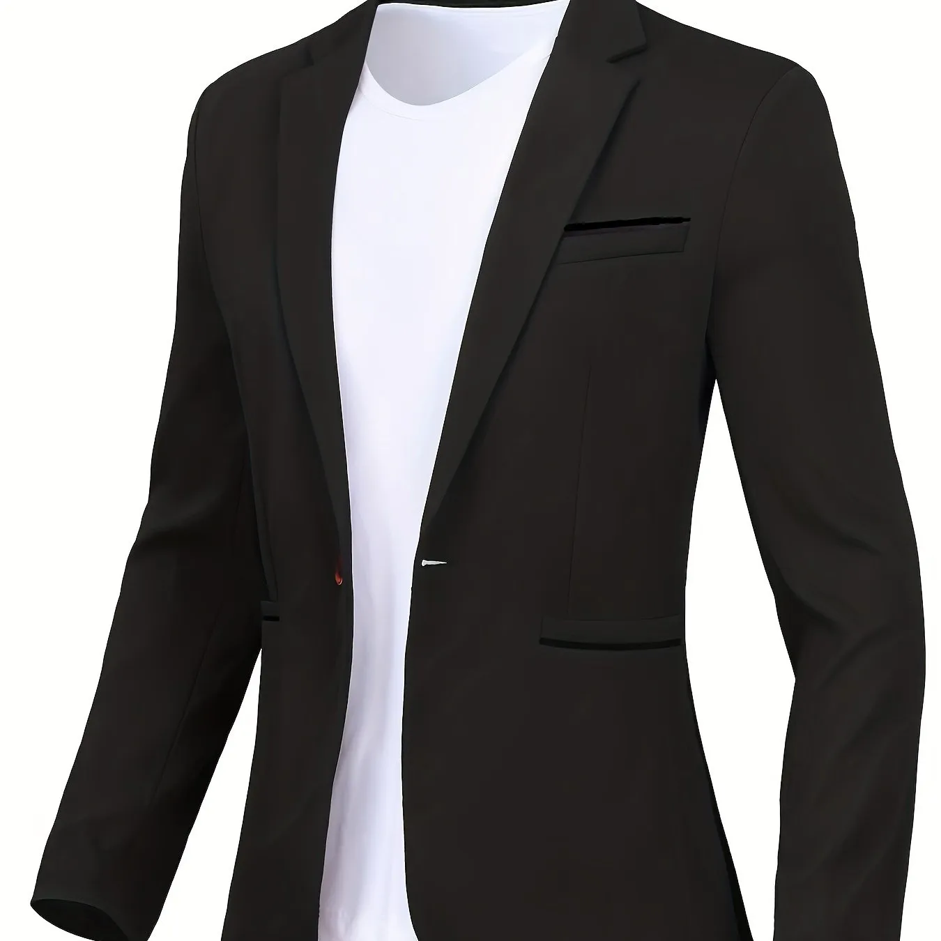 Men's Suit Slim Fit Blazer With One Button