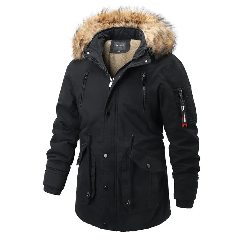 Men's Thick Warm Winter Jacket Outdoor Parka