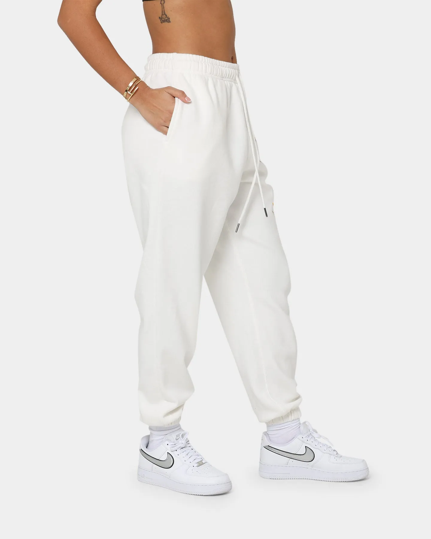 Mitchell & Ness Women's Shaq Sweat Pants Vintage White