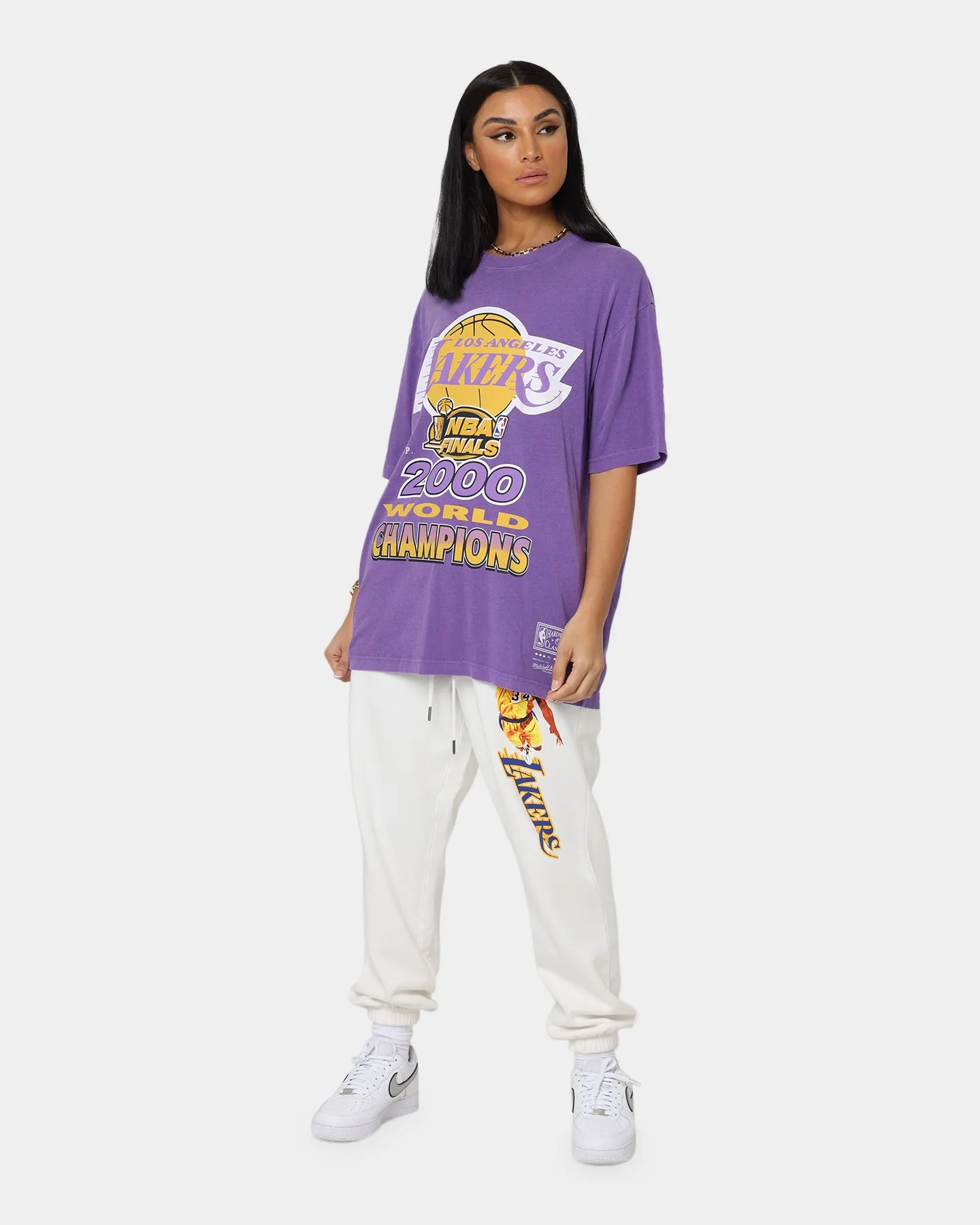 Mitchell & Ness Women's Shaq Sweat Pants Vintage White