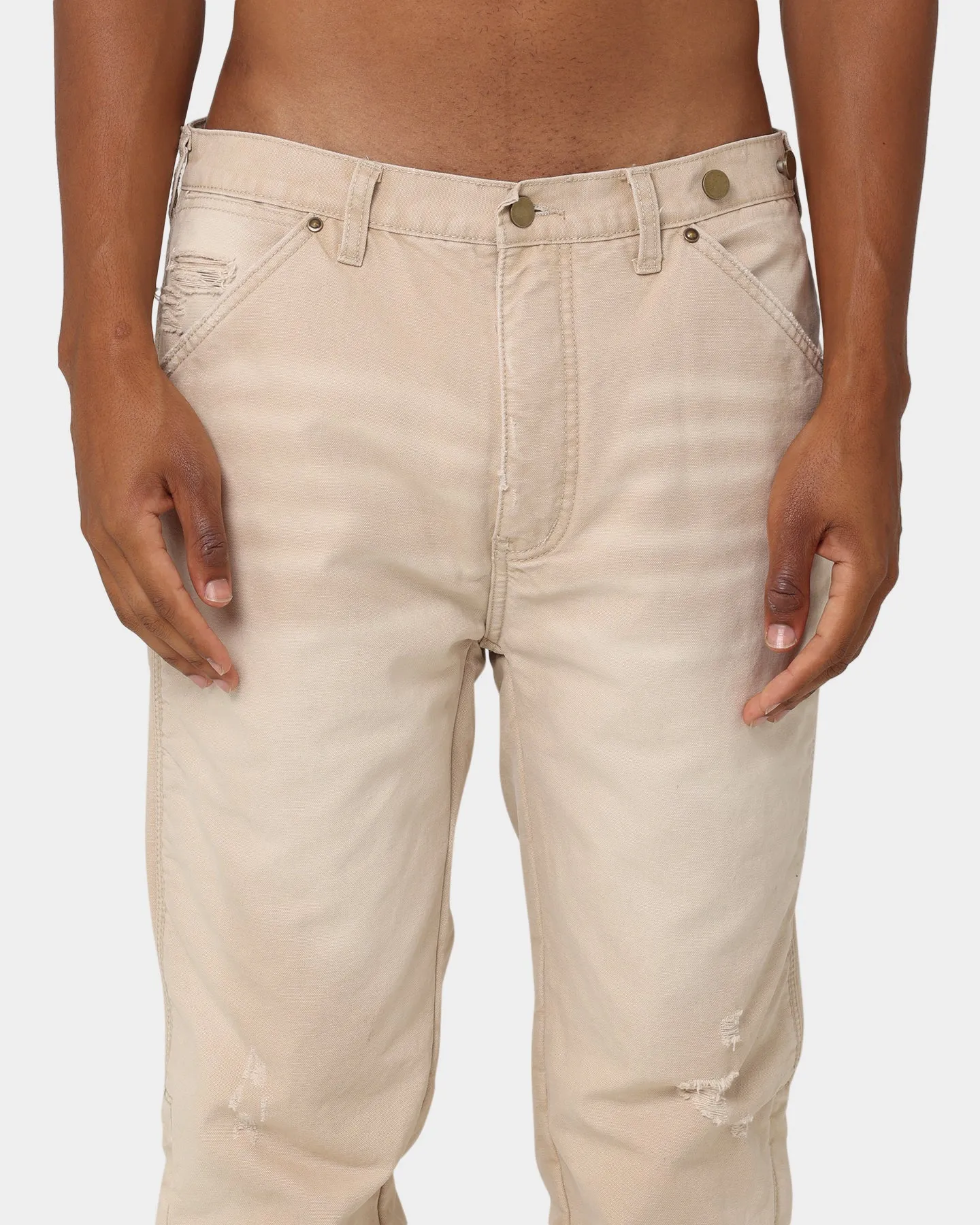 MNML Vintage Lined Work Pants Tan