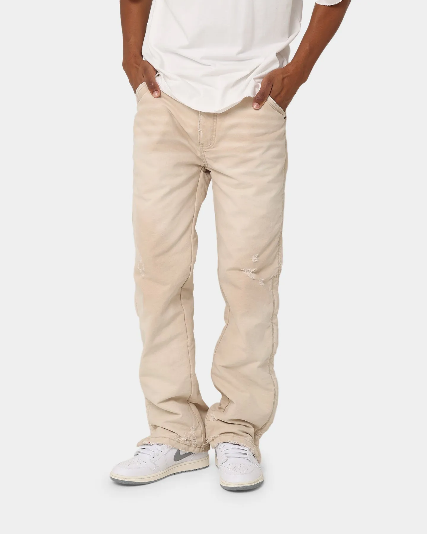 MNML Vintage Lined Work Pants Tan