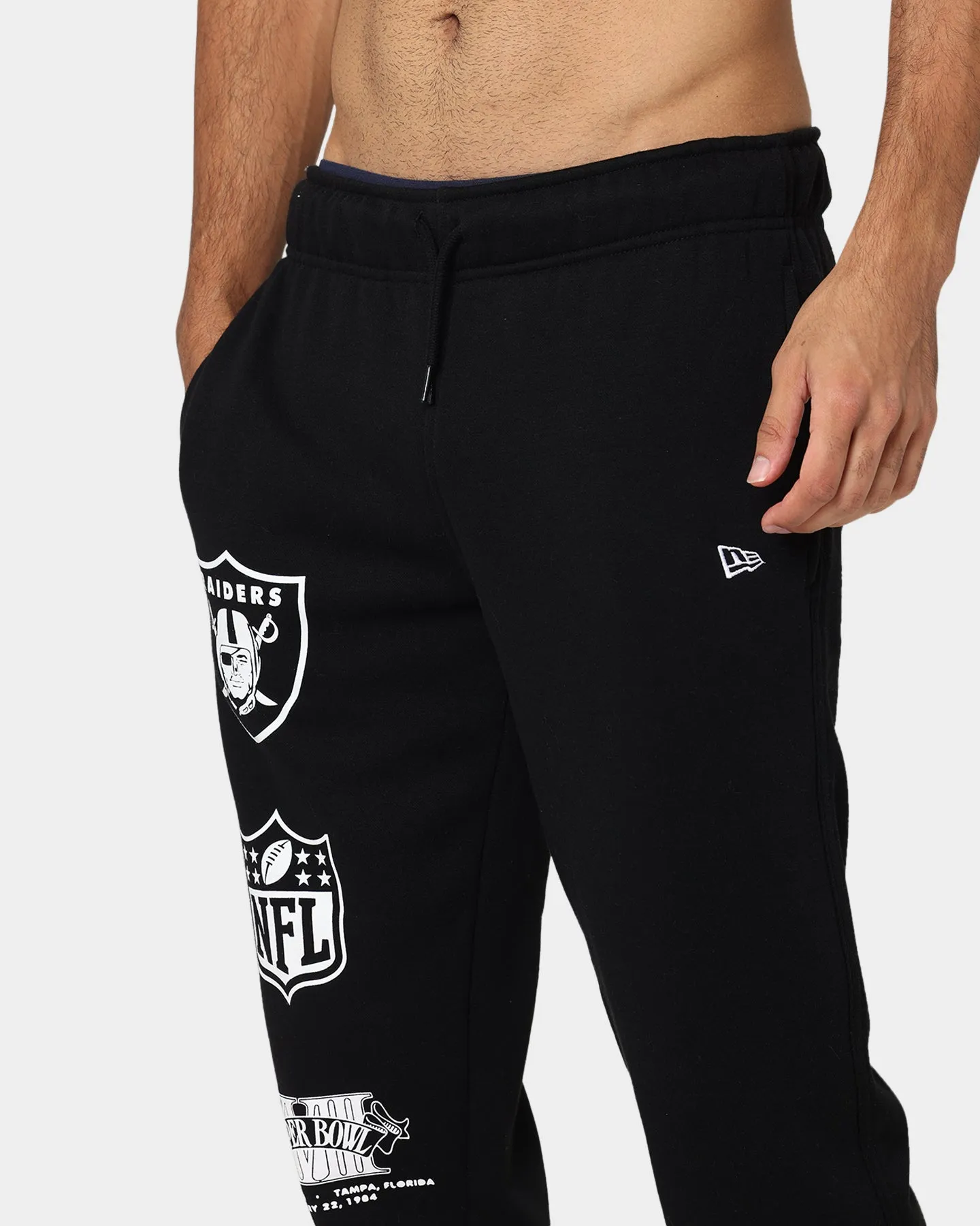 New Era Las Vegas Raiders Track Pants Black/White