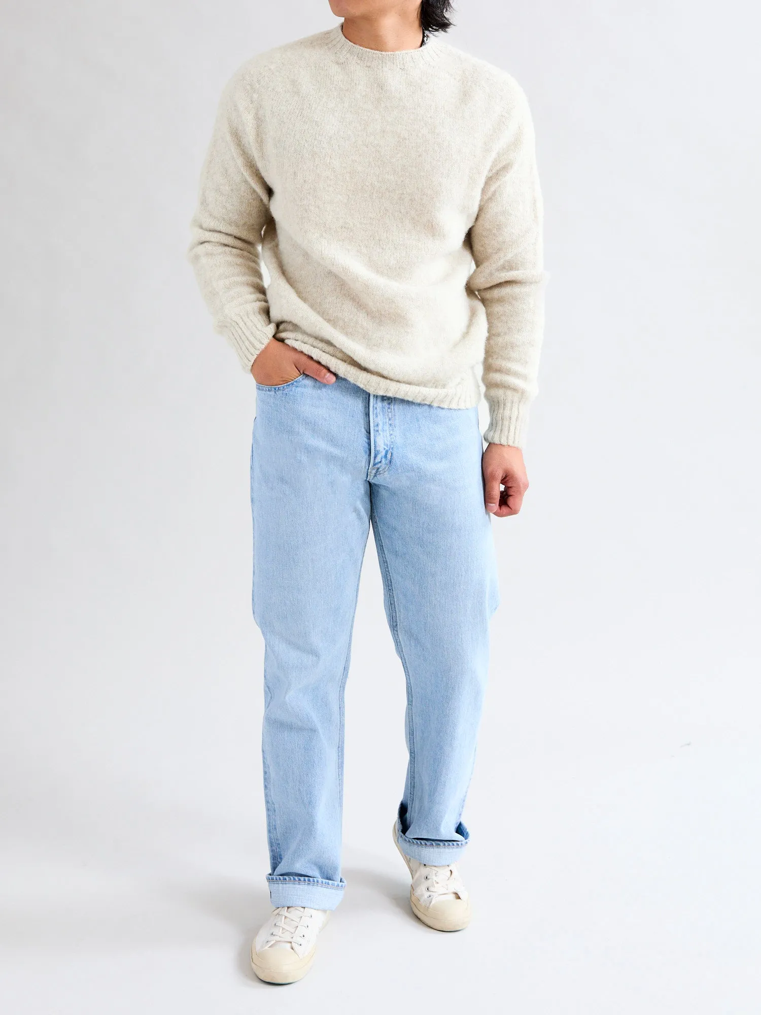 "Birth of the Cool" Wool Sweater in Cosmic Latte