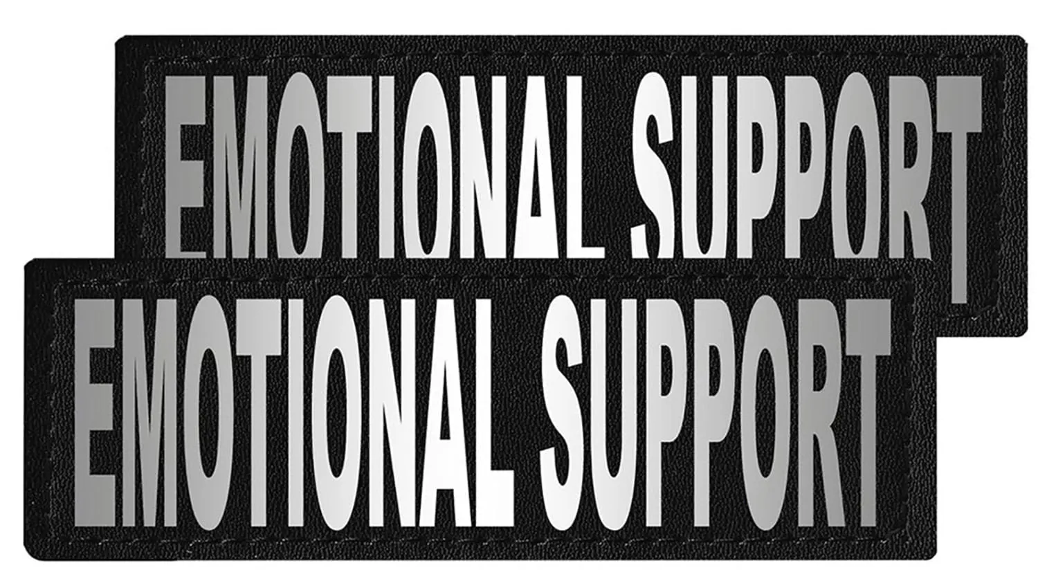 Reflective "Emotional Support" Patches, Set of 2