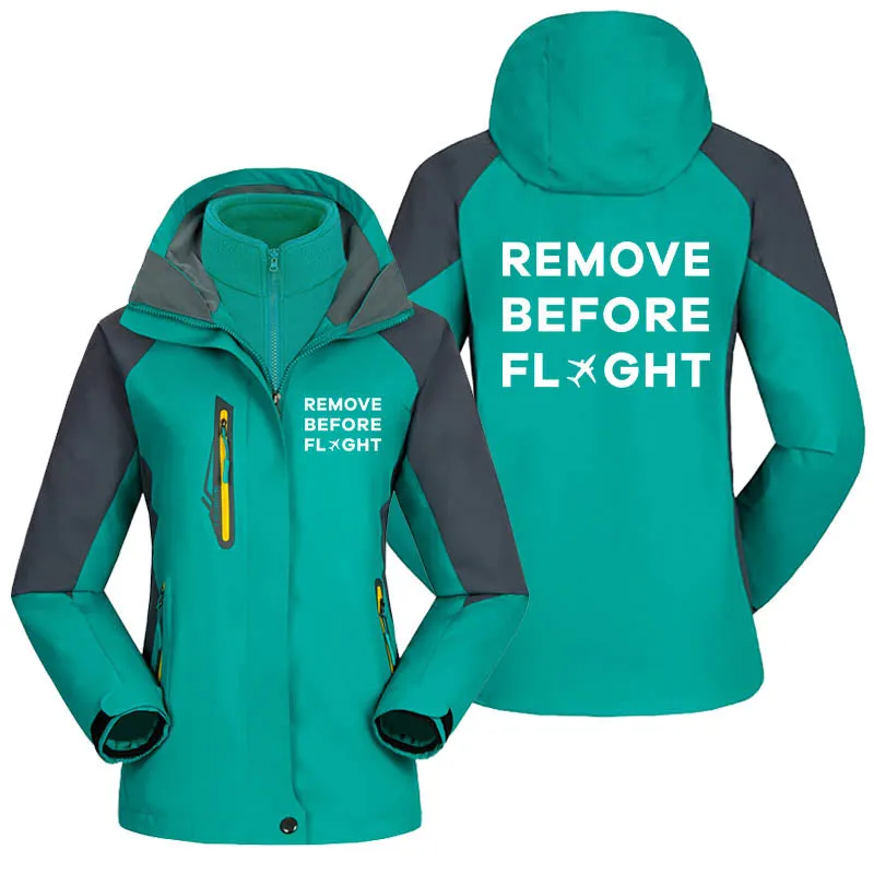 Remove Before Flight Designed Thick "WOMEN" Skiing Jackets