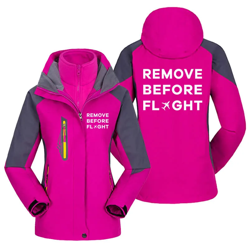 Remove Before Flight Designed Thick "WOMEN" Skiing Jackets