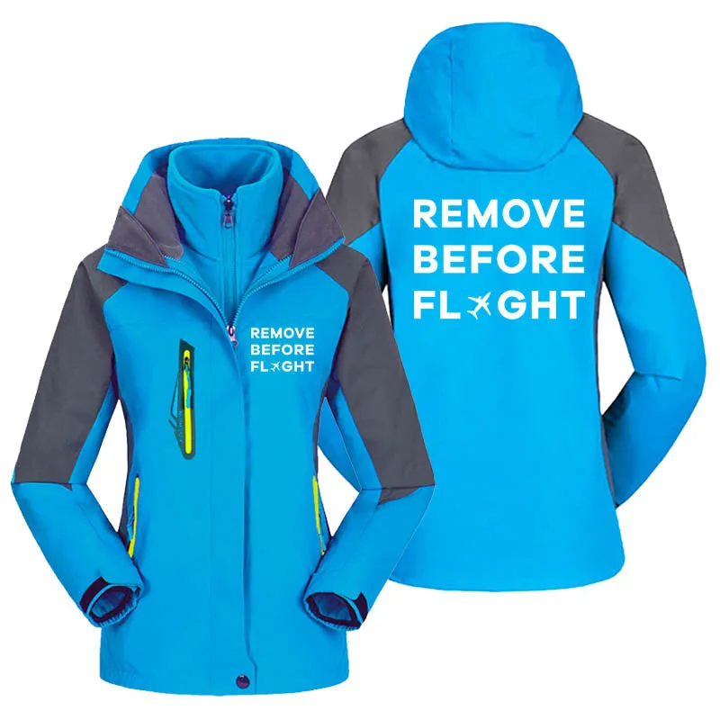 Remove Before Flight Designed Thick "WOMEN" Skiing Jackets