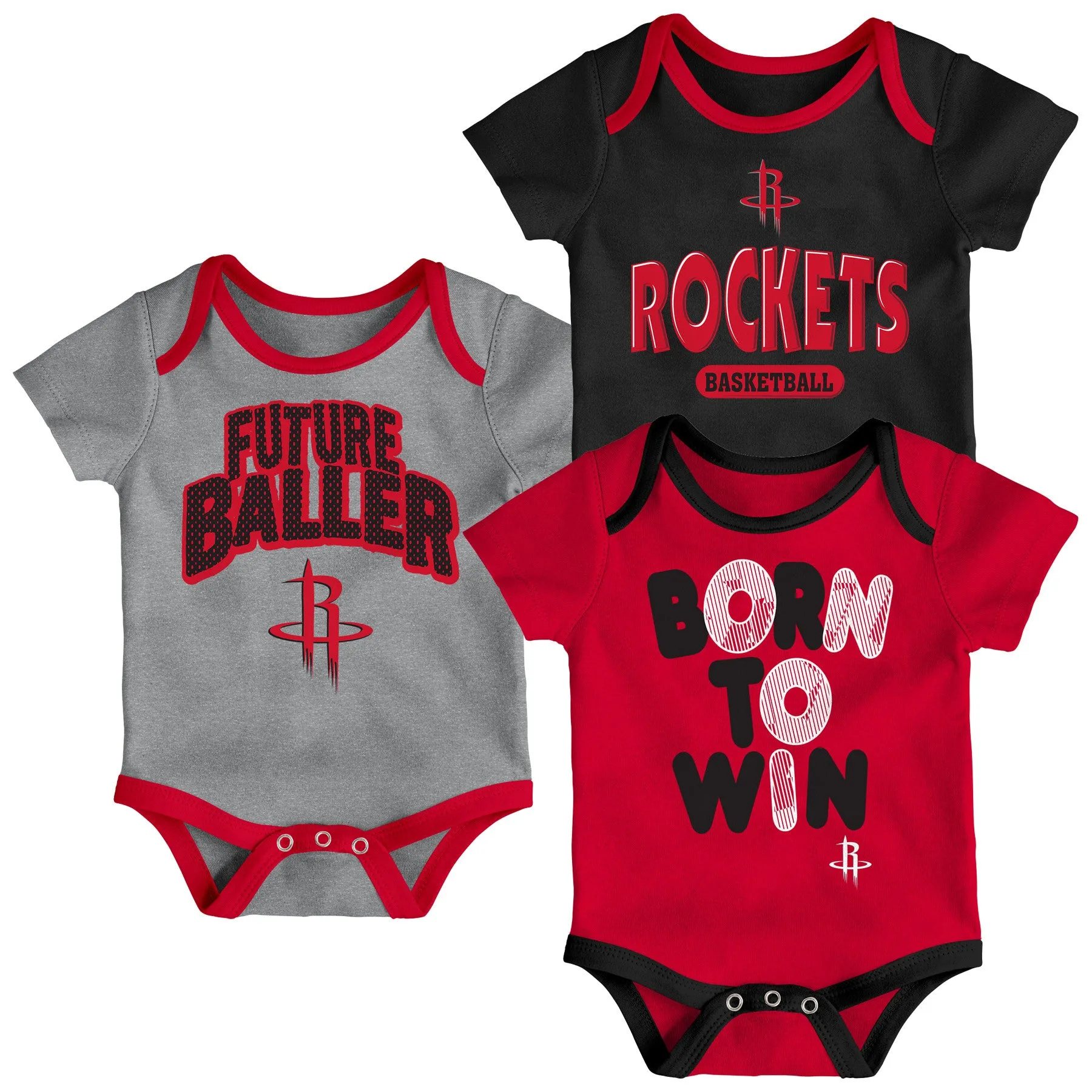 Rockets Future Baller 3-Pack Bodysuit Set