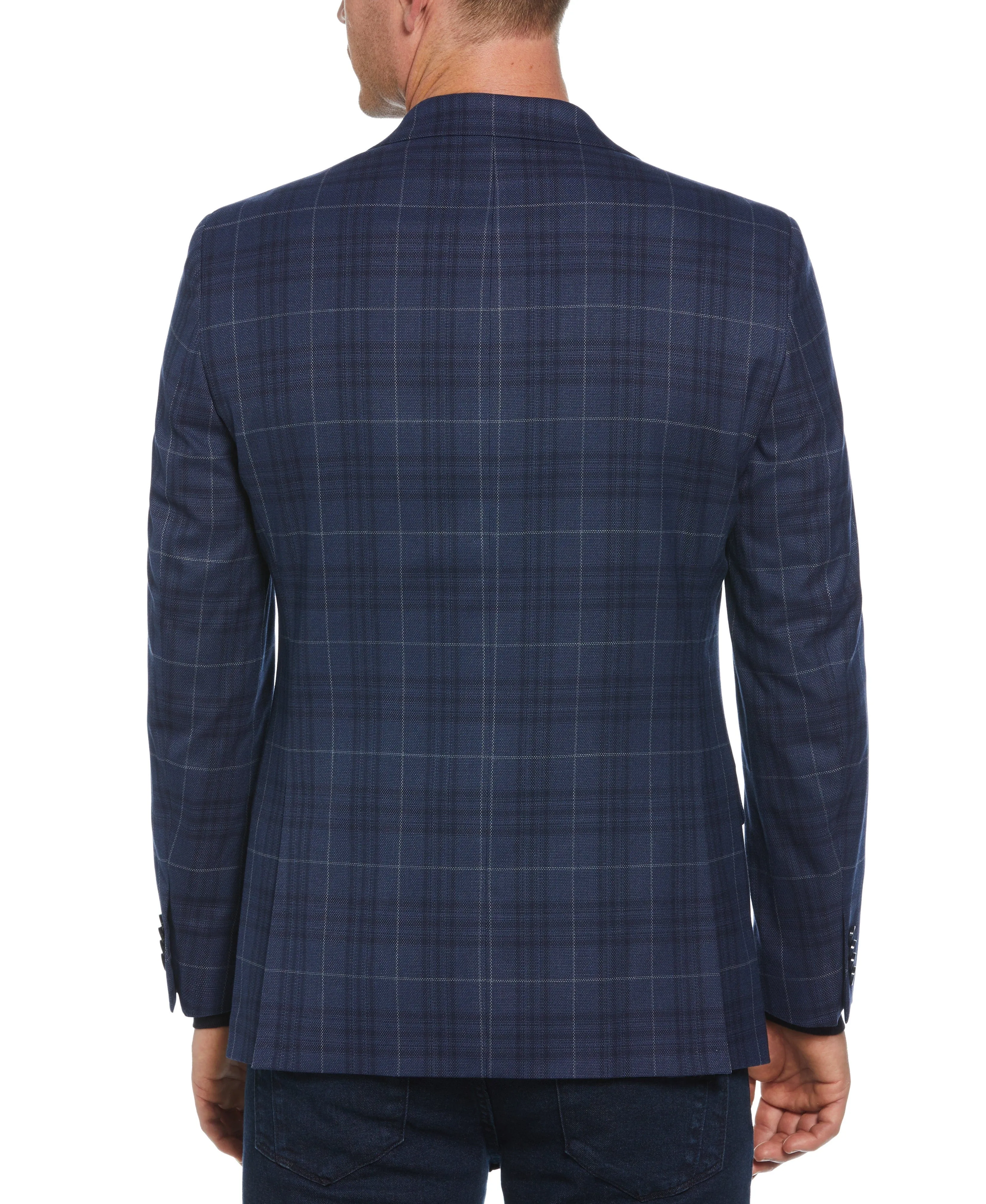 Slim Fit Plaid Sport Jacket