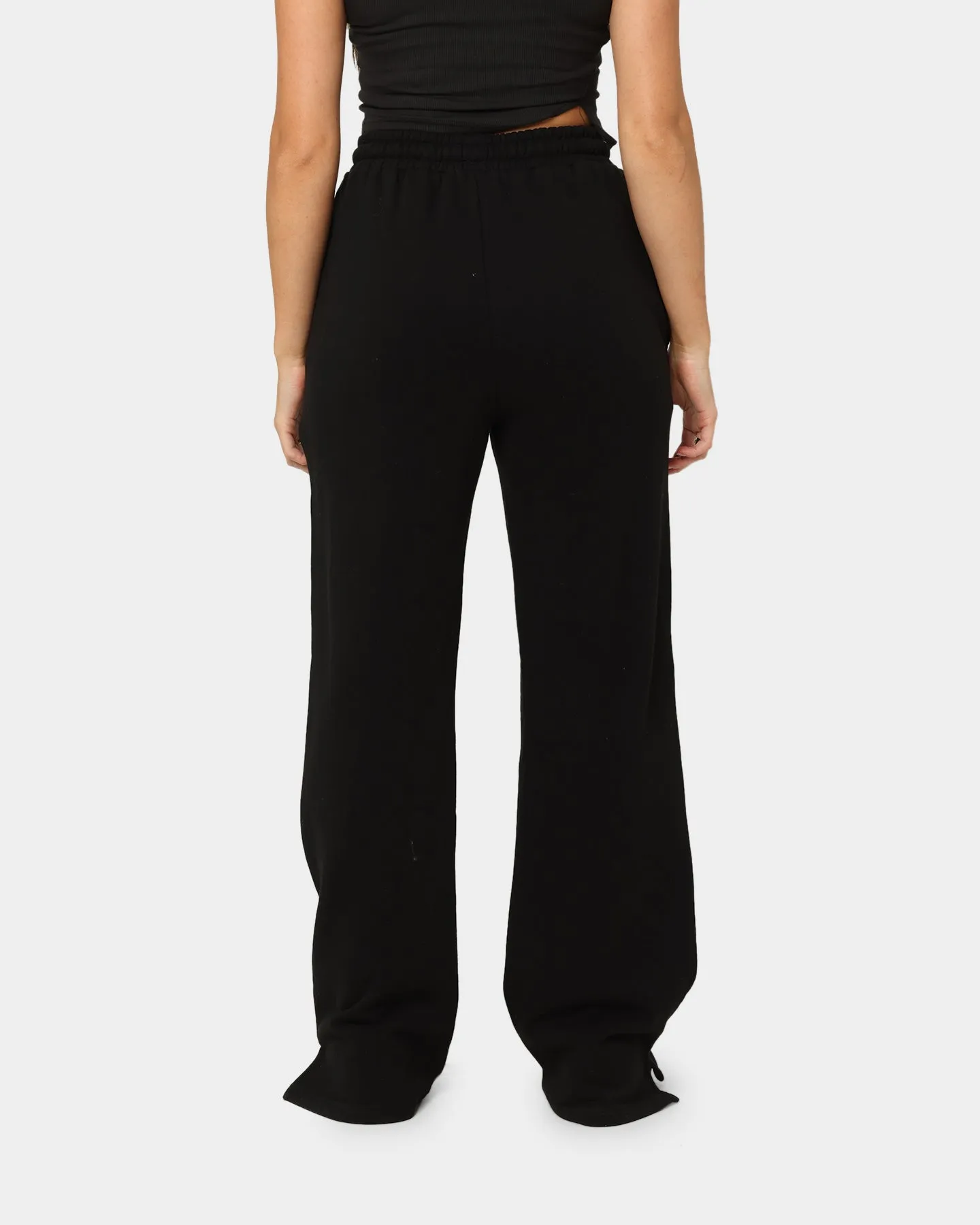 Stussy Women's Shadow Script Wide Track Pants Black