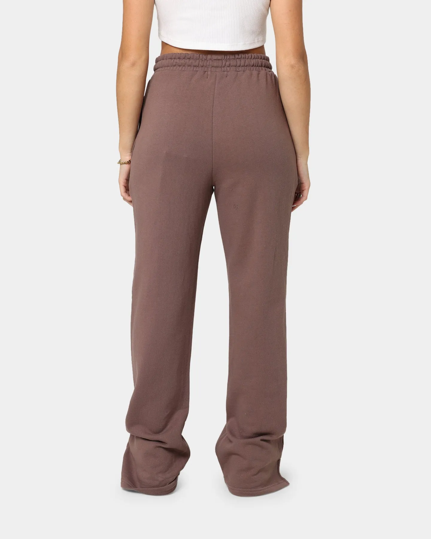 Stussy Women's Stock Wide Leg Trackpants Brown