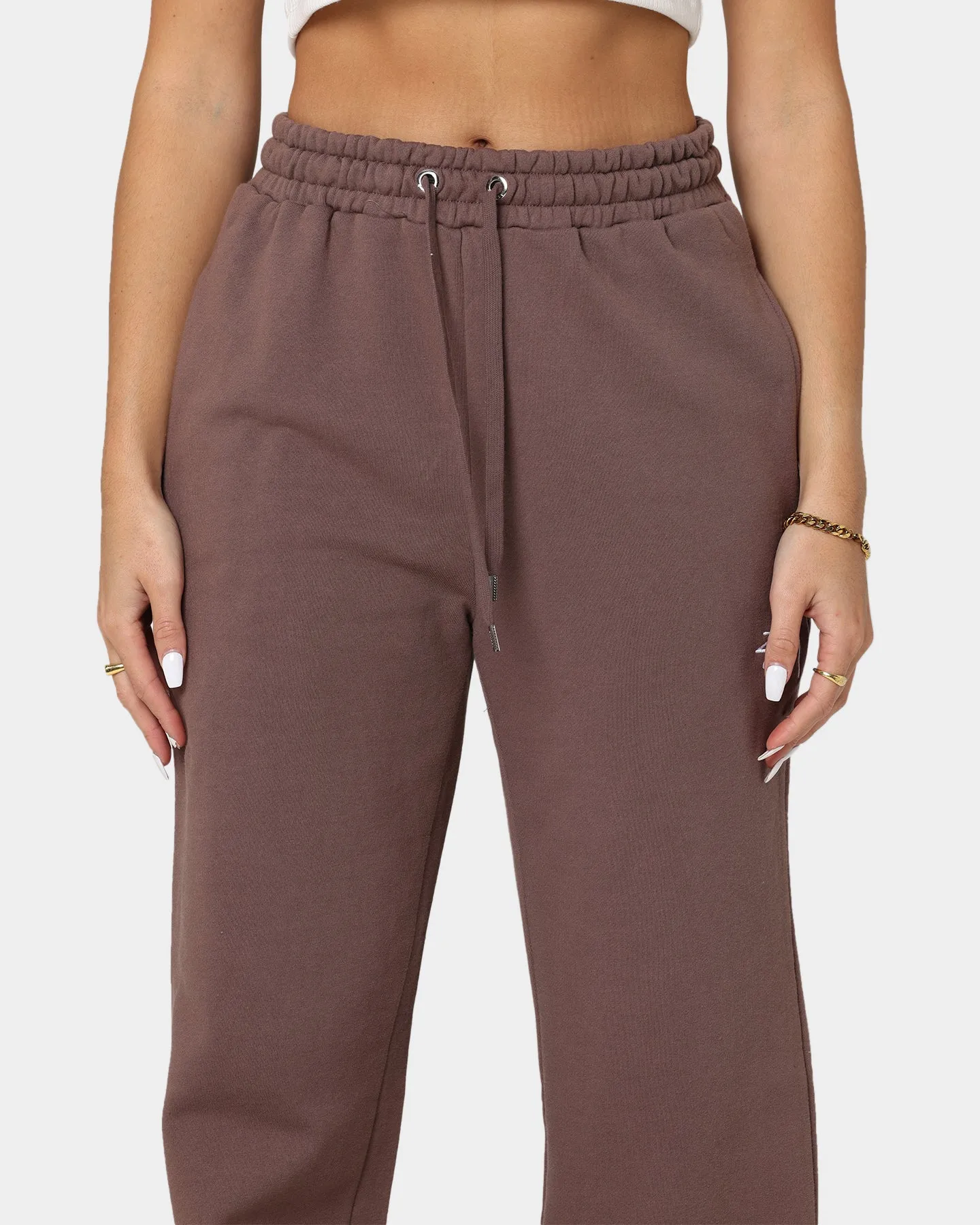 Stussy Women's Stock Wide Leg Trackpants Brown